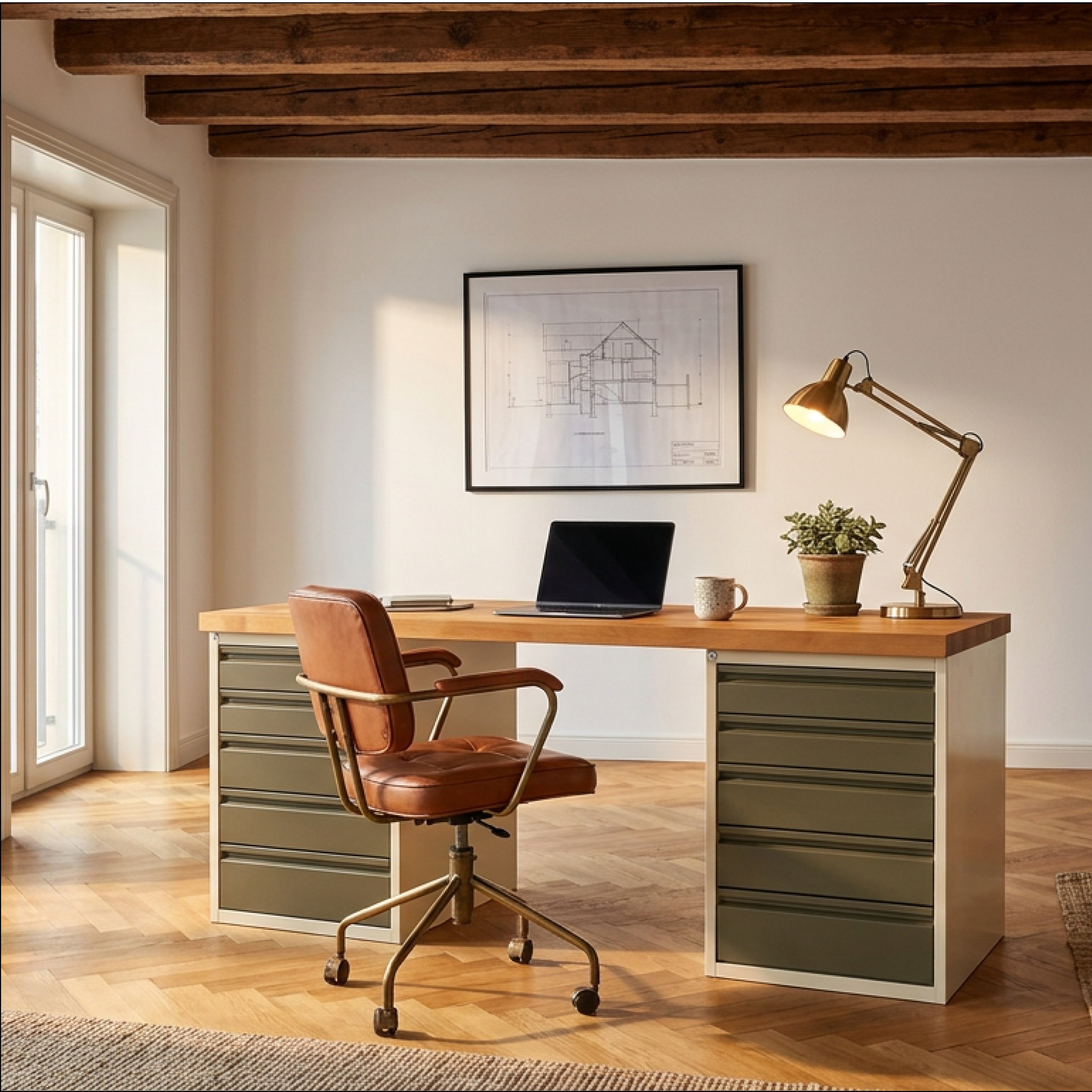 #farbe_creme/dirty green - RAL1015 hellelfenbein/RAL 7008 khakigrau