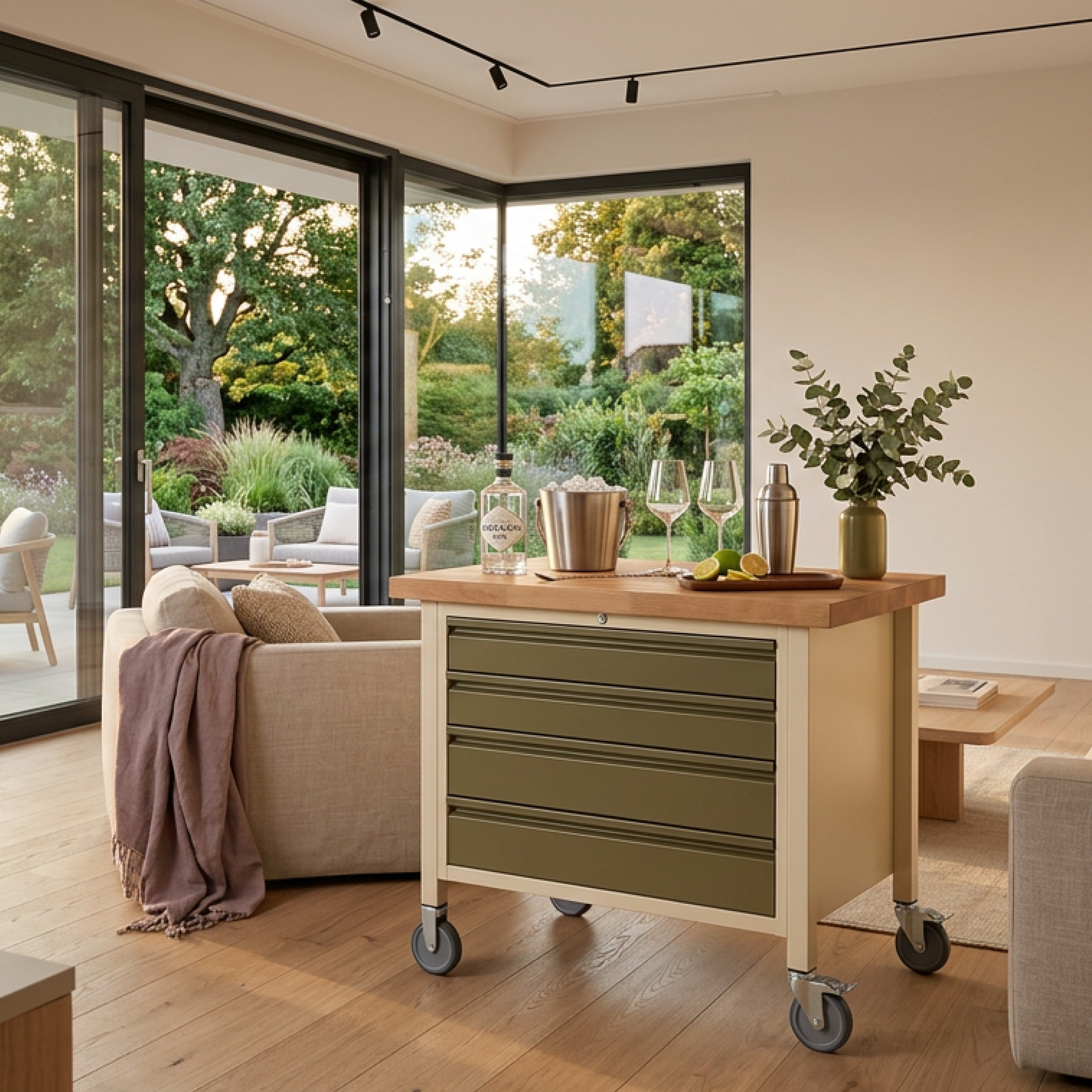 #farbe_creme/dirty green - RAL1015 hellelfenbein/RAL 7008 khakigrau